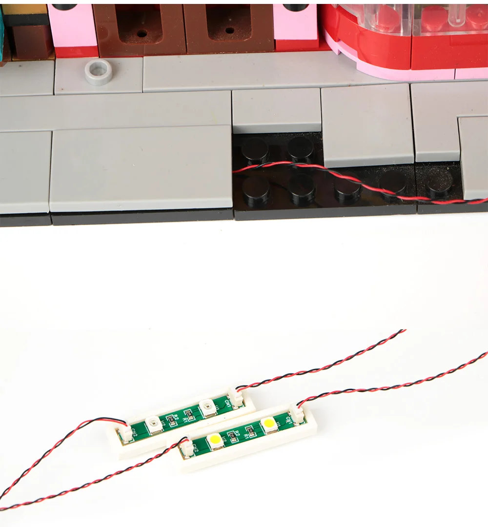 10PCS 0.8mm Pin RGB LED For LEGO Building Blocks USB Lamp DIY Street Light City Electric Decorate 1X1 Brick Compatible All Brand