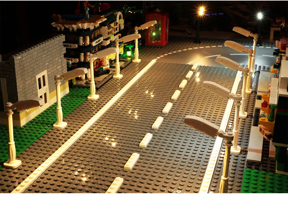 10PCS 0.8mm Pin RGB LED For LEGO Building Blocks USB Lamp DIY Street Light City Electric Decorate 1X1 Brick Compatible All Brand