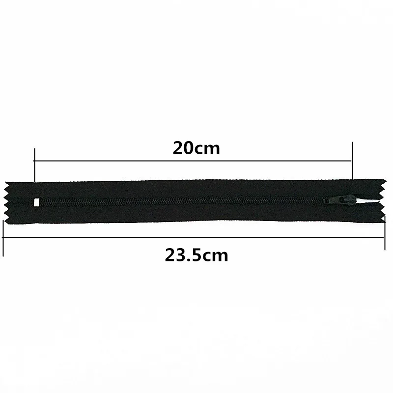 10pcs Nylon Coil Zipper 4"-24" (10 cm-60 cm) for Tailor Crafts, Sewing Clothes Zipper (20 Colors) Sewing Accessories