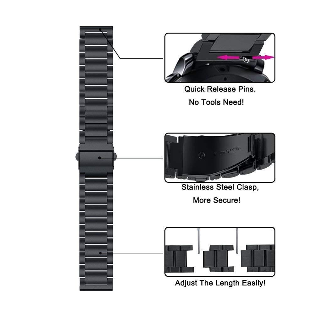 Metal Strap for Samsung Galaxy Watch 7/6/5/4 40mm 44mm Stainless Steel Band Galaxy Watch 6/4 Classic 47mm 43mm 46 42mm/5pro 45mm