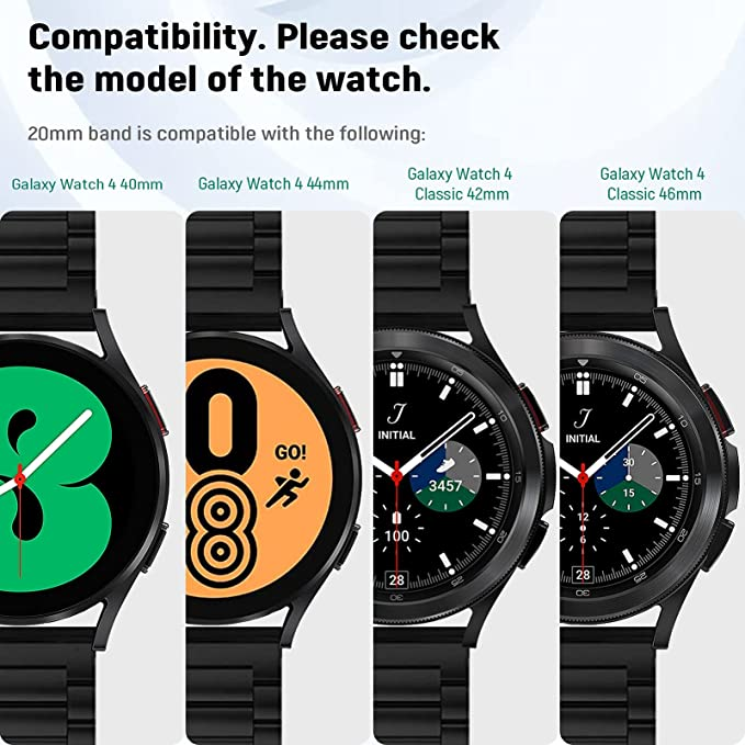 Metal Strap for Samsung Galaxy Watch 7/6/5/4 40mm 44mm Stainless Steel Band Galaxy Watch 6/4 Classic 47mm 43mm 46 42mm/5pro 45mm