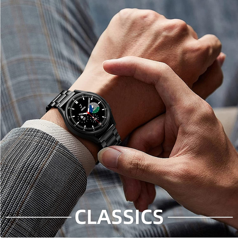Metal Strap for Samsung Galaxy Watch 7/6/5/4 40mm 44mm Stainless Steel Band Galaxy Watch 6/4 Classic 47mm 43mm 46 42mm/5pro 45mm