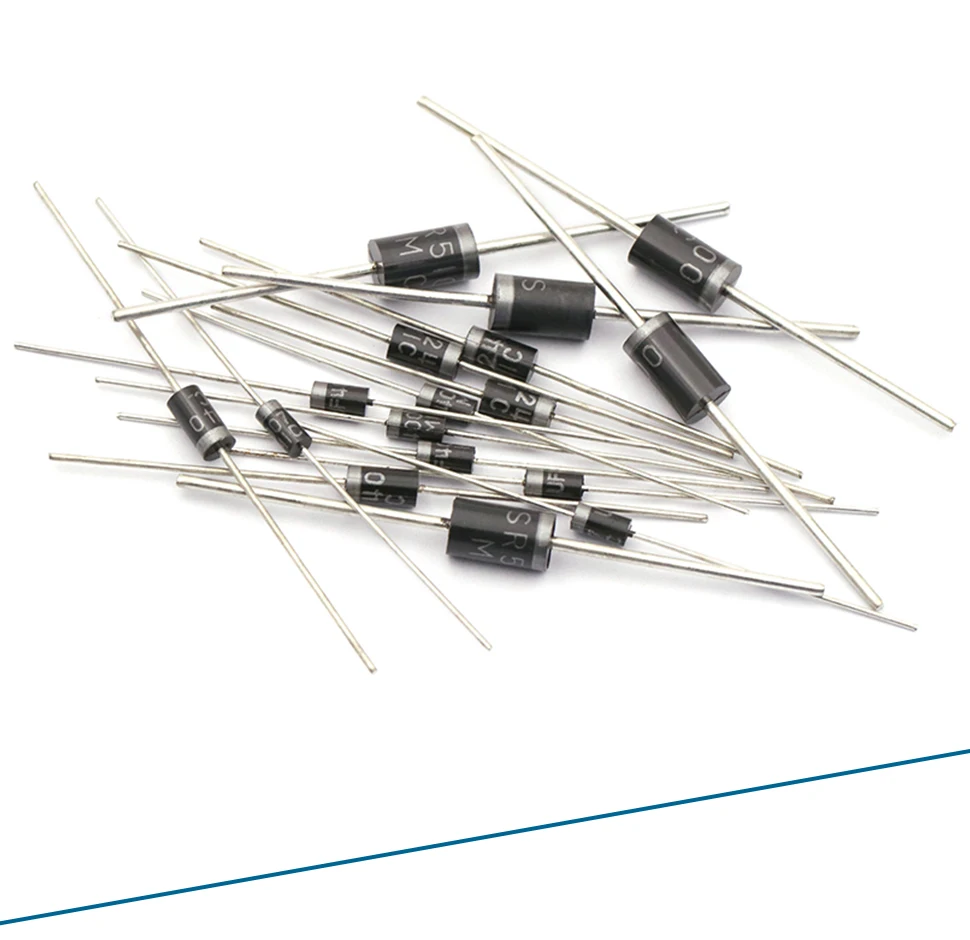50PCS 1N4001 1N4004 1N4005 1N4007 1N5819 1N5822 1N5824 FR107 FR157 FR207 RL207 SR240 UF4007 BYV26D Shottky Rectifier Diode Kit