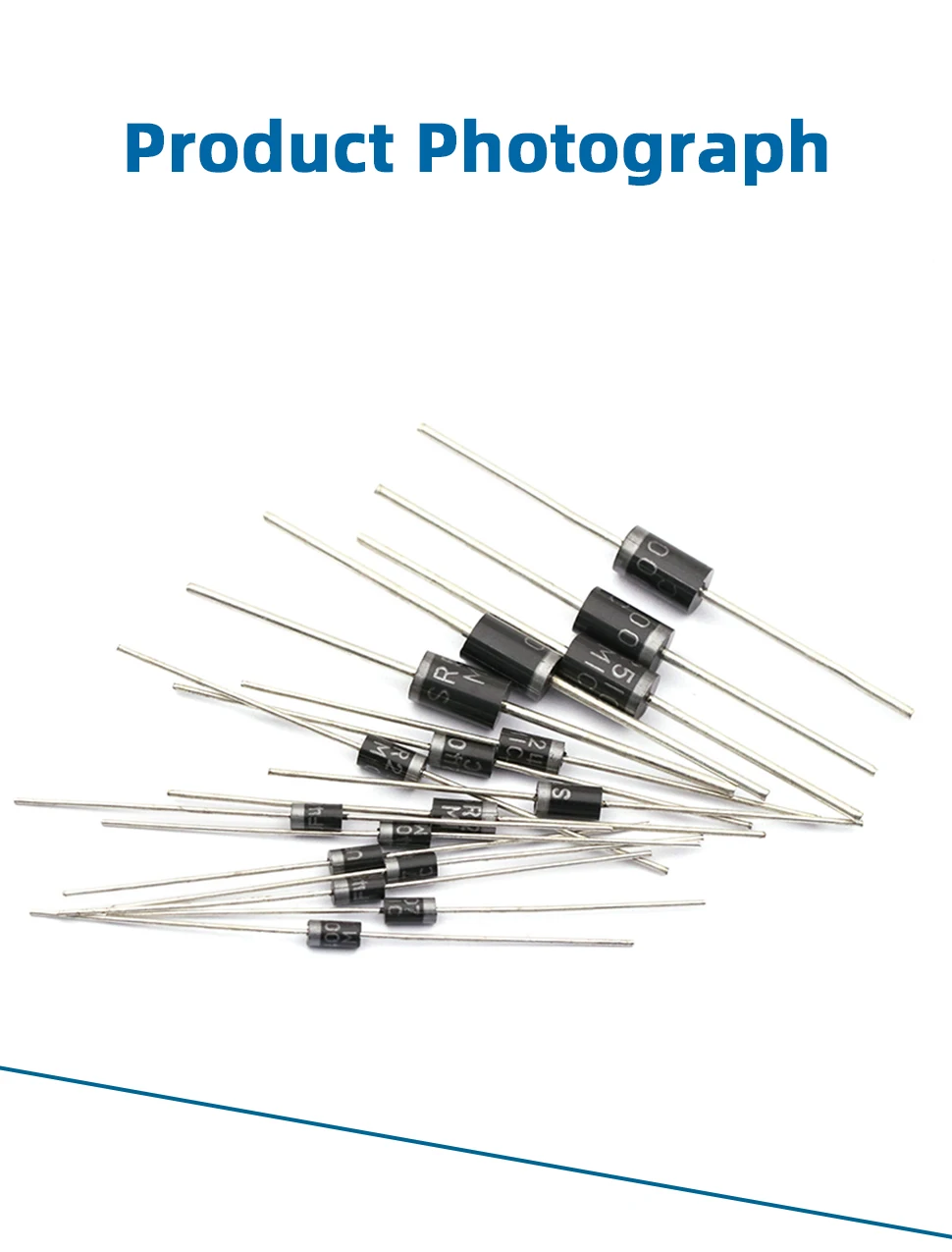 50PCS 1N4001 1N4004 1N4005 1N4007 1N5819 1N5822 1N5824 FR107 FR157 FR207 RL207 SR240 UF4007 BYV26D Shottky Rectifier Diode Kit