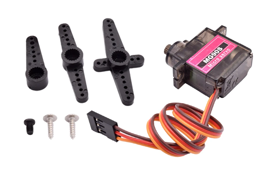 2/4/5/10/20pcs MG90S Micro Servo Motor Metal Gear Analog RC Servomotor 180 360 For Mini Car Airplane Helicopter Arduino Robot