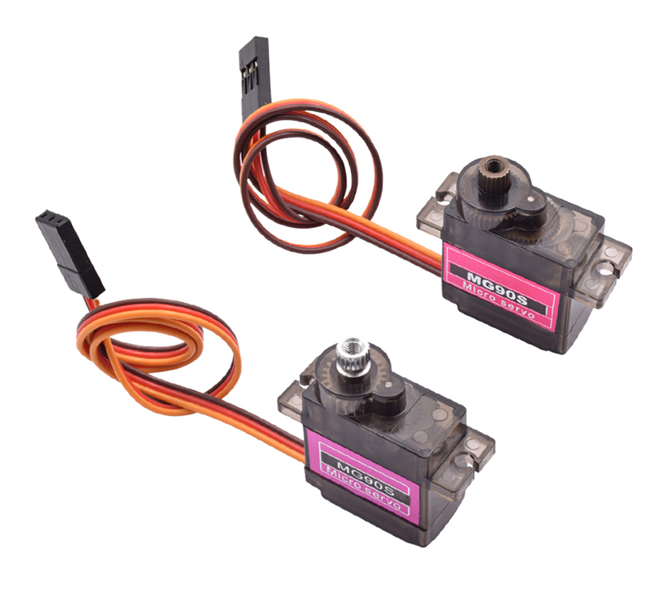 2/4/5/10/20pcs MG90S Micro Servo Motor Metal Gear Analog RC Servomotor 180 360 For Mini Car Airplane Helicopter Arduino Robot
