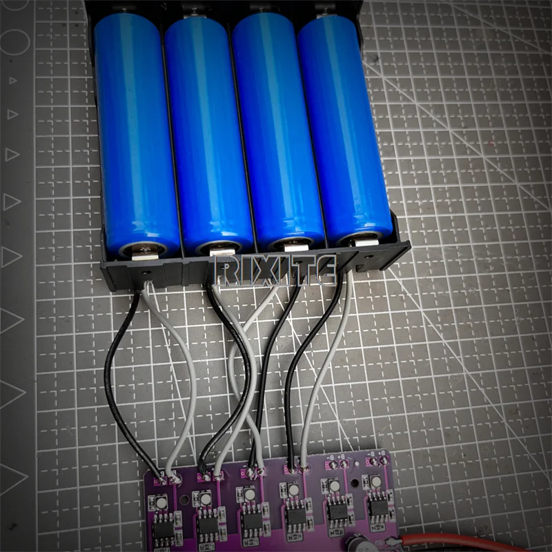 18650 Lithium Battery Charging Module TP4056 5V Input for 4.2V 1A Charger Board 6 Independent Charge Discharge PCB Circuit Board