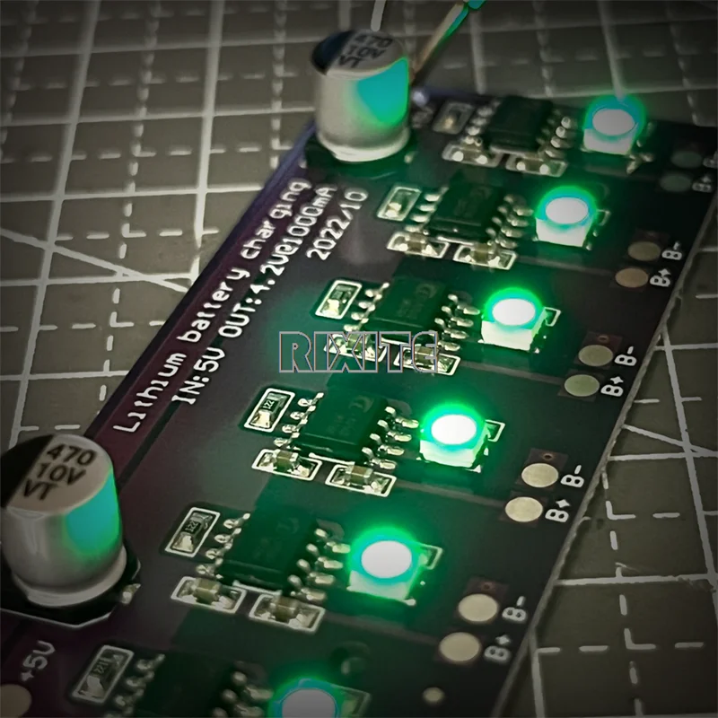 18650 Lithium Battery Charging Module TP4056 5V Input for 4.2V 1A Charger Board 6 Independent Charge Discharge PCB Circuit Board