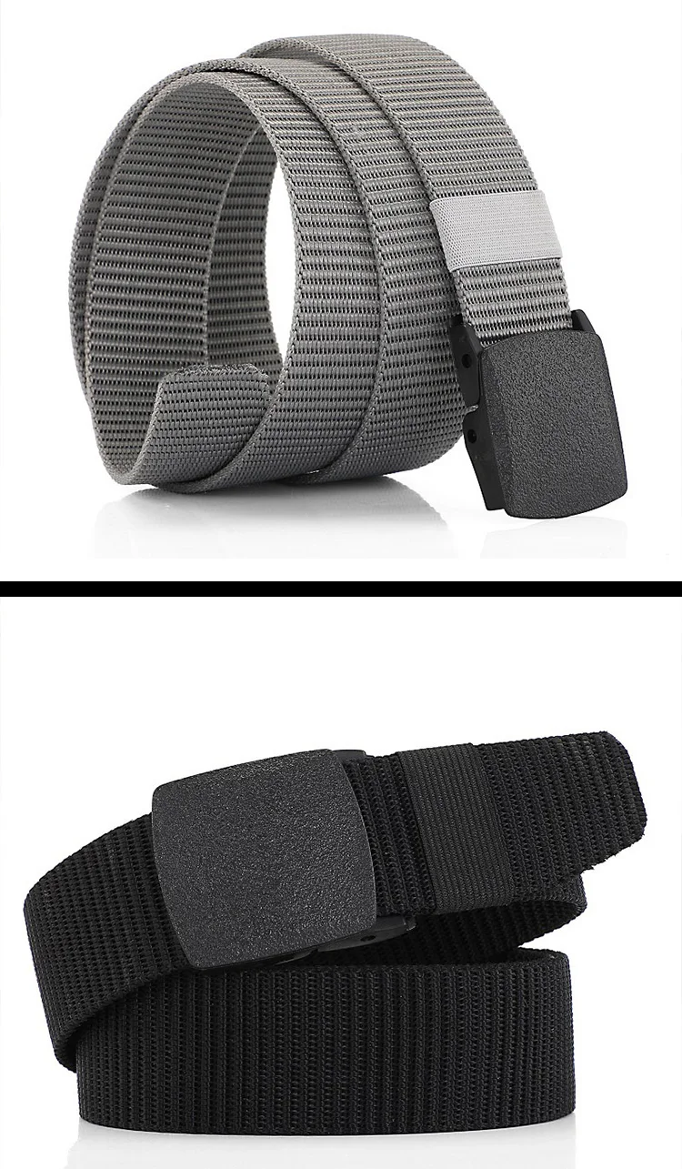 Mens Nylon Webbing Belts Canvas Casual Fabric Tactical Belt High Quality Accessories Jeans Waist Strap HB041