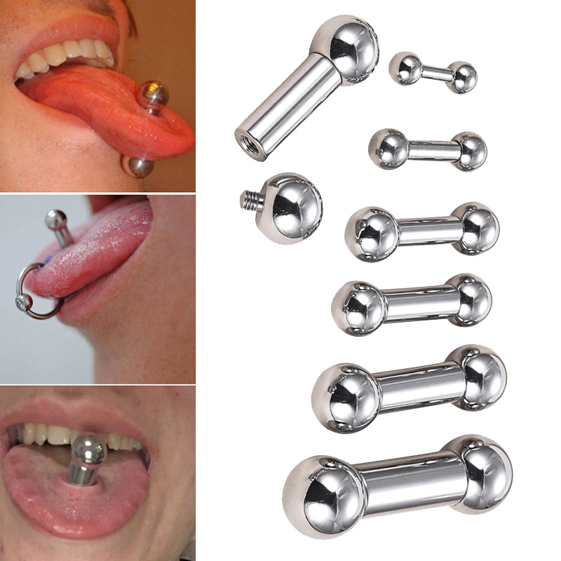 ASTM F136 Titanium PIERC Labret Ear Cartilage Tragus Helix large Earring Lip Ring Industrial Stud Piercing Body Jewelry 2mm-8mm