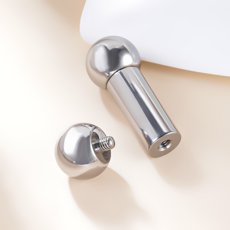 ASTM F136 Titanium PIERC Labret Ear Cartilage Tragus Helix large Earring Lip Ring Industrial Stud Piercing Body Jewelry 2mm-8mm
