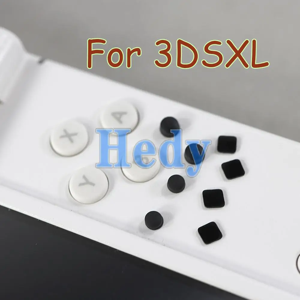 2sets New Upper and Lowe Screw Rubber Feet Cover For 3DSLL/3DS XL Screw Dust Plug Cover Rubber Plug