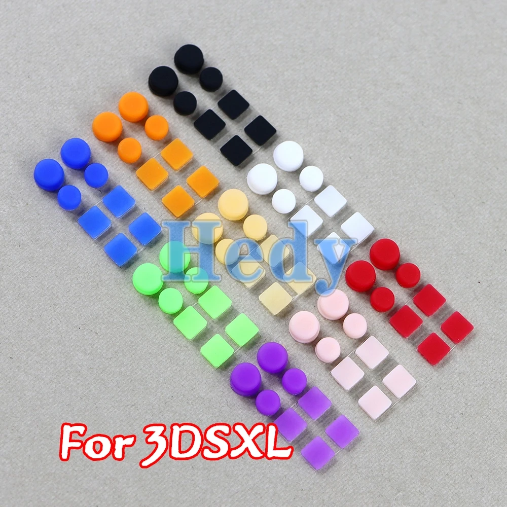 2sets New Upper and Lowe Screw Rubber Feet Cover For 3DSLL/3DS XL Screw Dust Plug Cover Rubber Plug