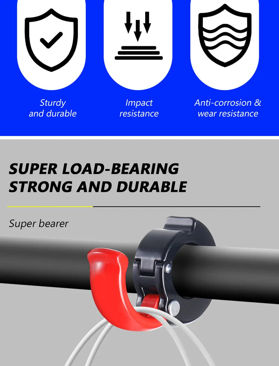 SEAMETAL Replaceable Bikes Hanging Bag Hook Multi-function ABS/Aluminum Motorcycle Hanger Hook Helmet Hooks for Motorcycle Bikes