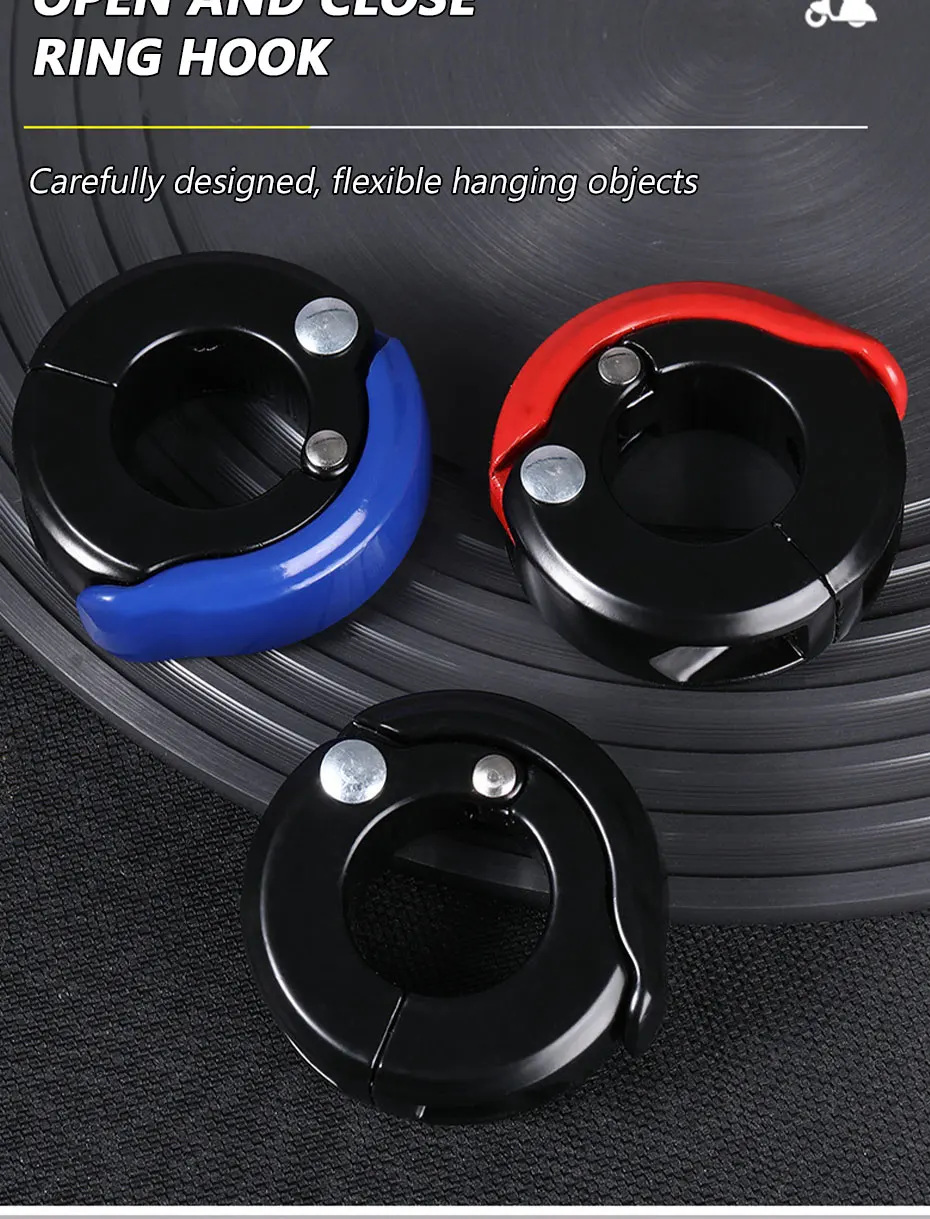 SEAMETAL Replaceable Bikes Hanging Bag Hook Multi-function ABS/Aluminum Motorcycle Hanger Hook Helmet Hooks for Motorcycle Bikes