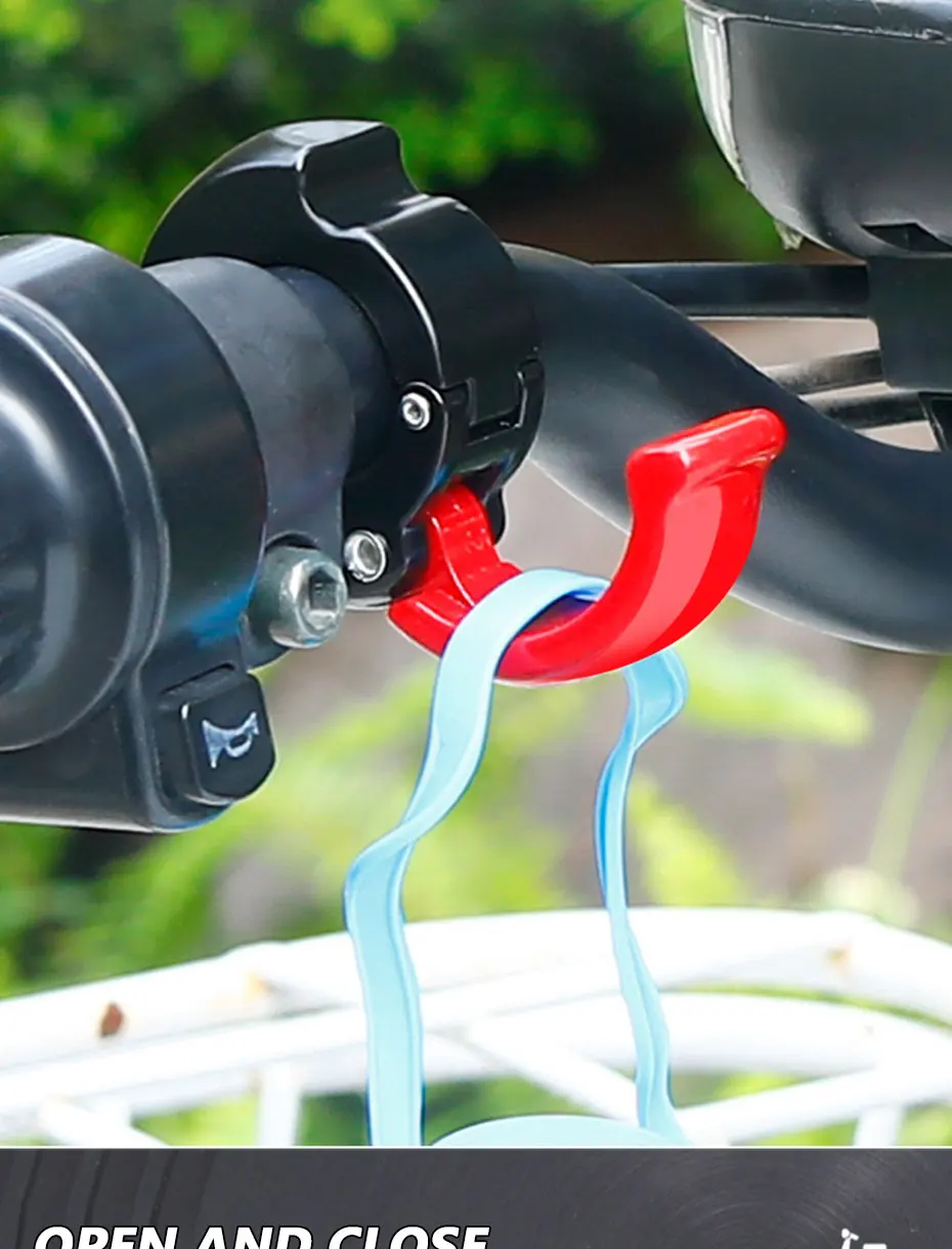 SEAMETAL Replaceable Bikes Hanging Bag Hook Multi-function ABS/Aluminum Motorcycle Hanger Hook Helmet Hooks for Motorcycle Bikes