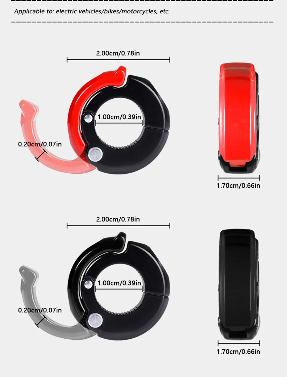SEAMETAL Replaceable Bikes Hanging Bag Hook Multi-function ABS/Aluminum Motorcycle Hanger Hook Helmet Hooks for Motorcycle Bikes