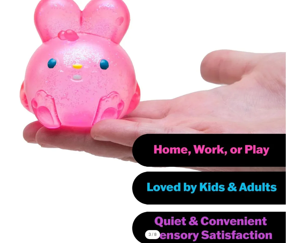 Schylling Needoh Nice Cube Sensory Fidget Cube Stress Relief Squishy Cube Anti-Anxiety Squeeze Object for Focus ADHD Population