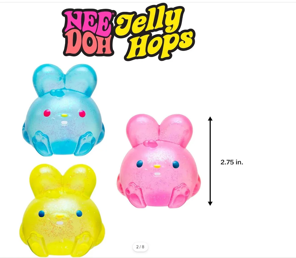 Schylling Needoh Nice Cube Sensory Fidget Cube Stress Relief Squishy Cube Anti-Anxiety Squeeze Object for Focus ADHD Population