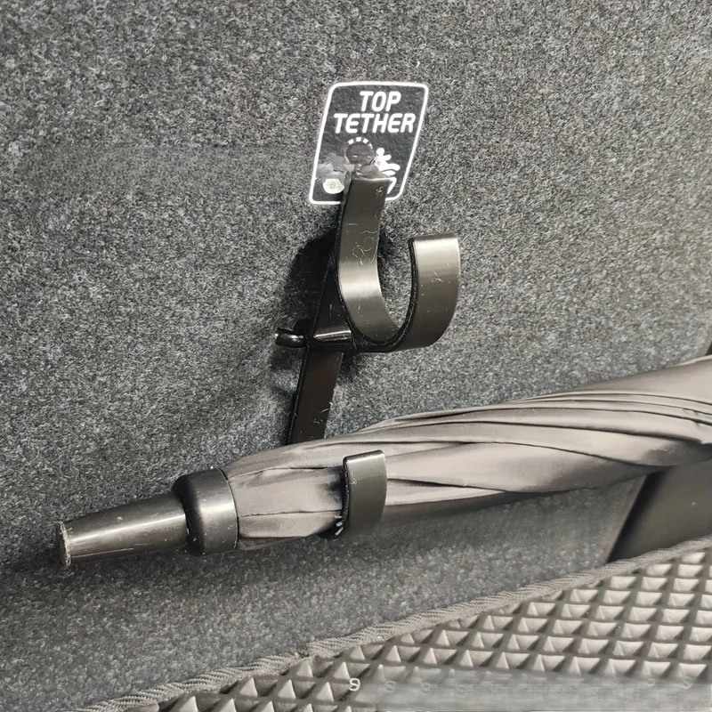 2pcs Car Umbrella Hooks - Trunk Hangers,Universal for Sedans with No-Drill Installation,Multi-Functional Seat Back Storage Racks