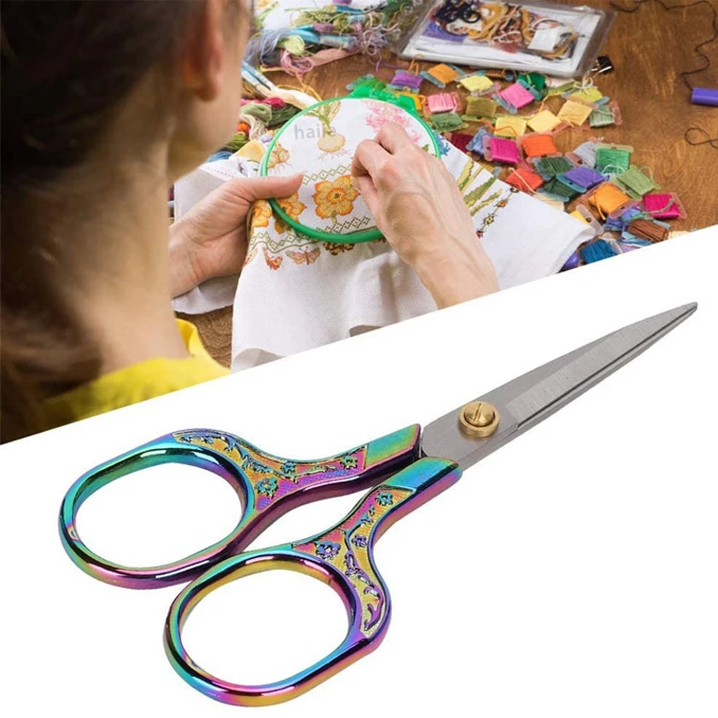 1/3Pcs Stainless Steel Vintage Scissors Sewing Fabric Cutter Embroidery Tailor Thread Scissor Tools for Sewing Shears Small