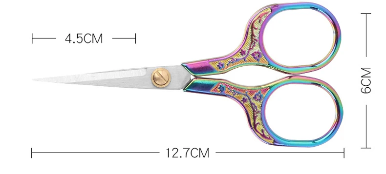 1/3Pcs Stainless Steel Vintage Scissors Sewing Fabric Cutter Embroidery Tailor Thread Scissor Tools for Sewing Shears Small