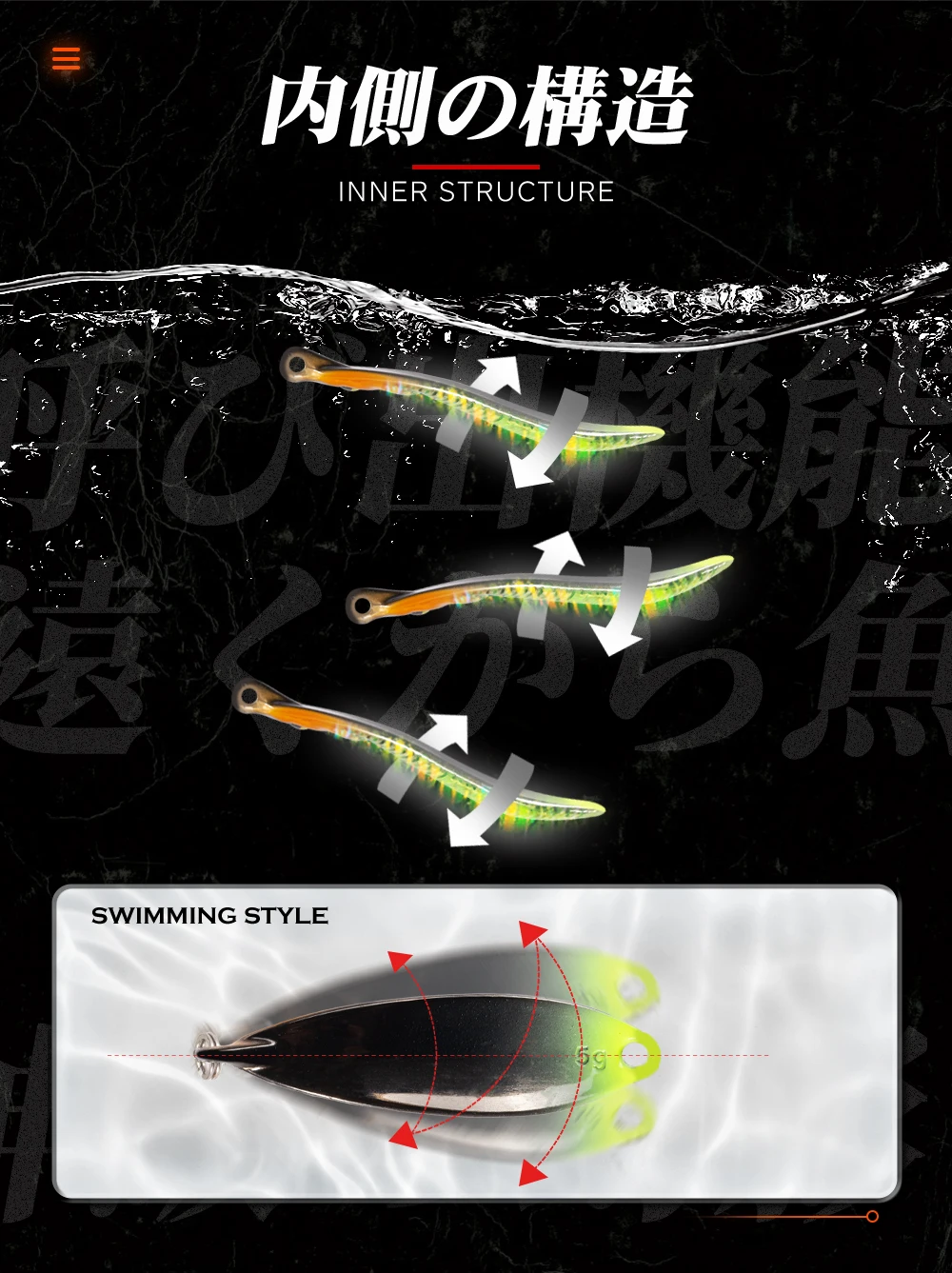 Hunthouse 2.1/3.4/4.9g Sinking Spoon Fishing Lure Trout Lure Small Metal Bait Rolling Spoons For Fishing Bass Trout Fish Tackle
