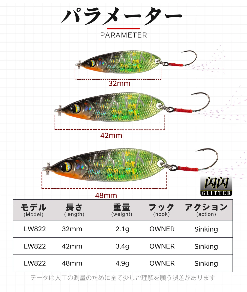 Hunthouse 2.1/3.4/4.9g Sinking Spoon Fishing Lure Trout Lure Small Metal Bait Rolling Spoons For Fishing Bass Trout Fish Tackle
