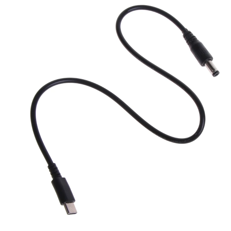 DXAB UsbC TypeC to DC5.5x2.1mm 9V 12V 15V 20V PD Trigger Power Cable Converter 3A