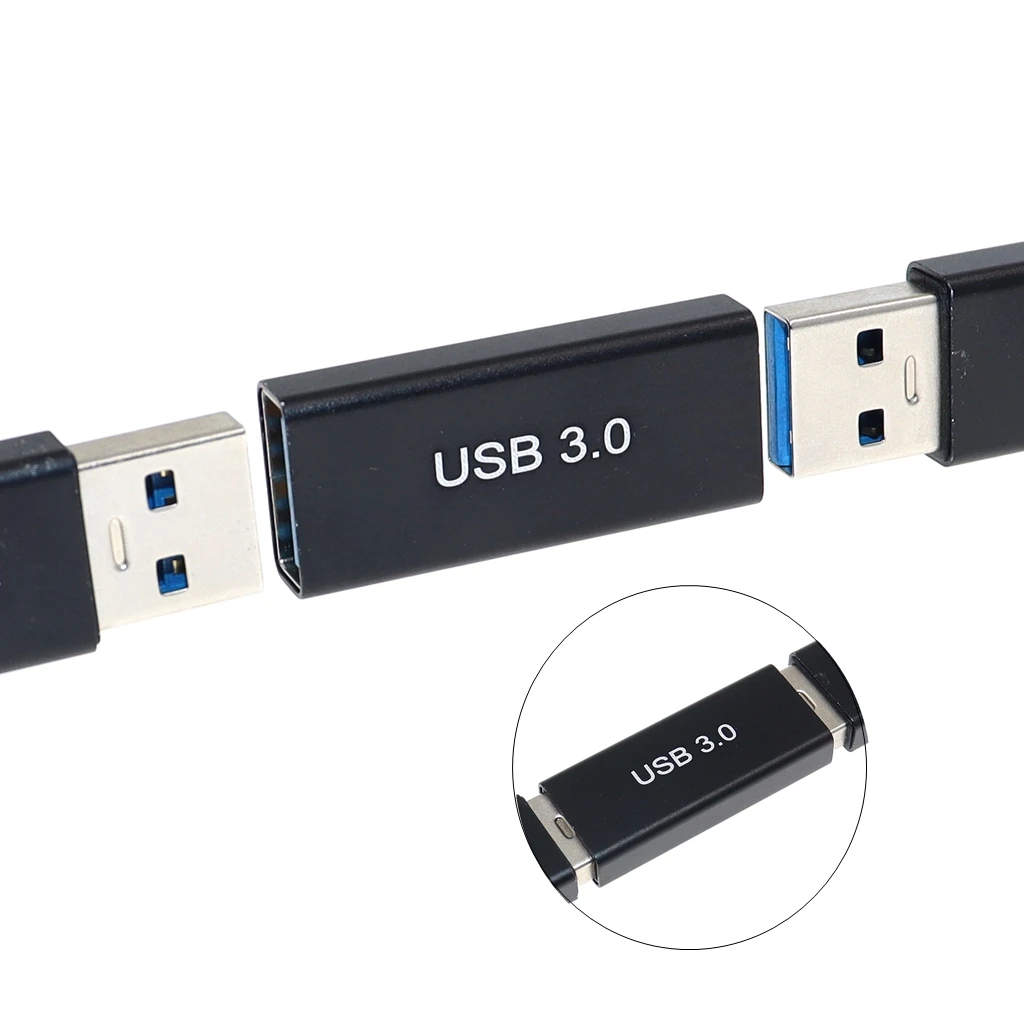 USB 3.0 Type A Female to A Female Connector Adapter AF to AF Coupler F/F Gender Changer Extender Converter for Laptop