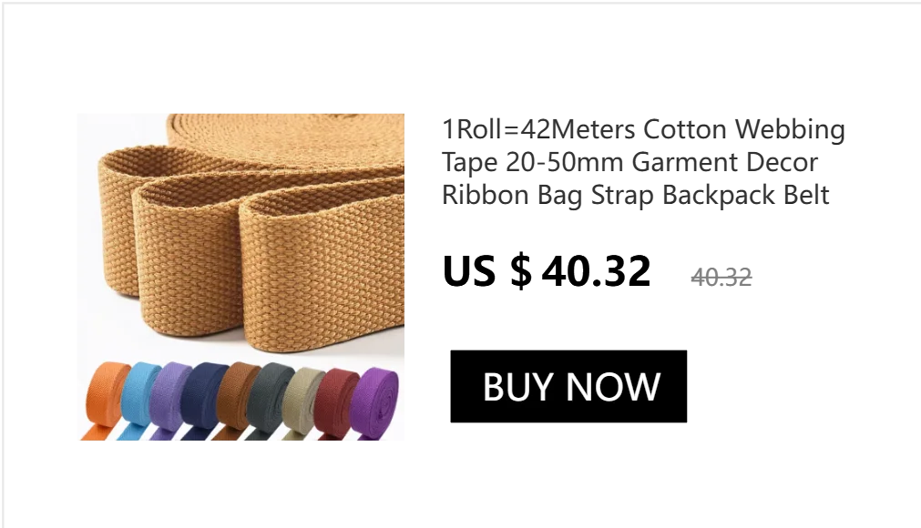 5M 20/25/32/38/50mm 2mm Thick Webbing Polyester Cotton Canvas Webbings Ribbon for Backpack Strap Belt Tape Garment Woven Band