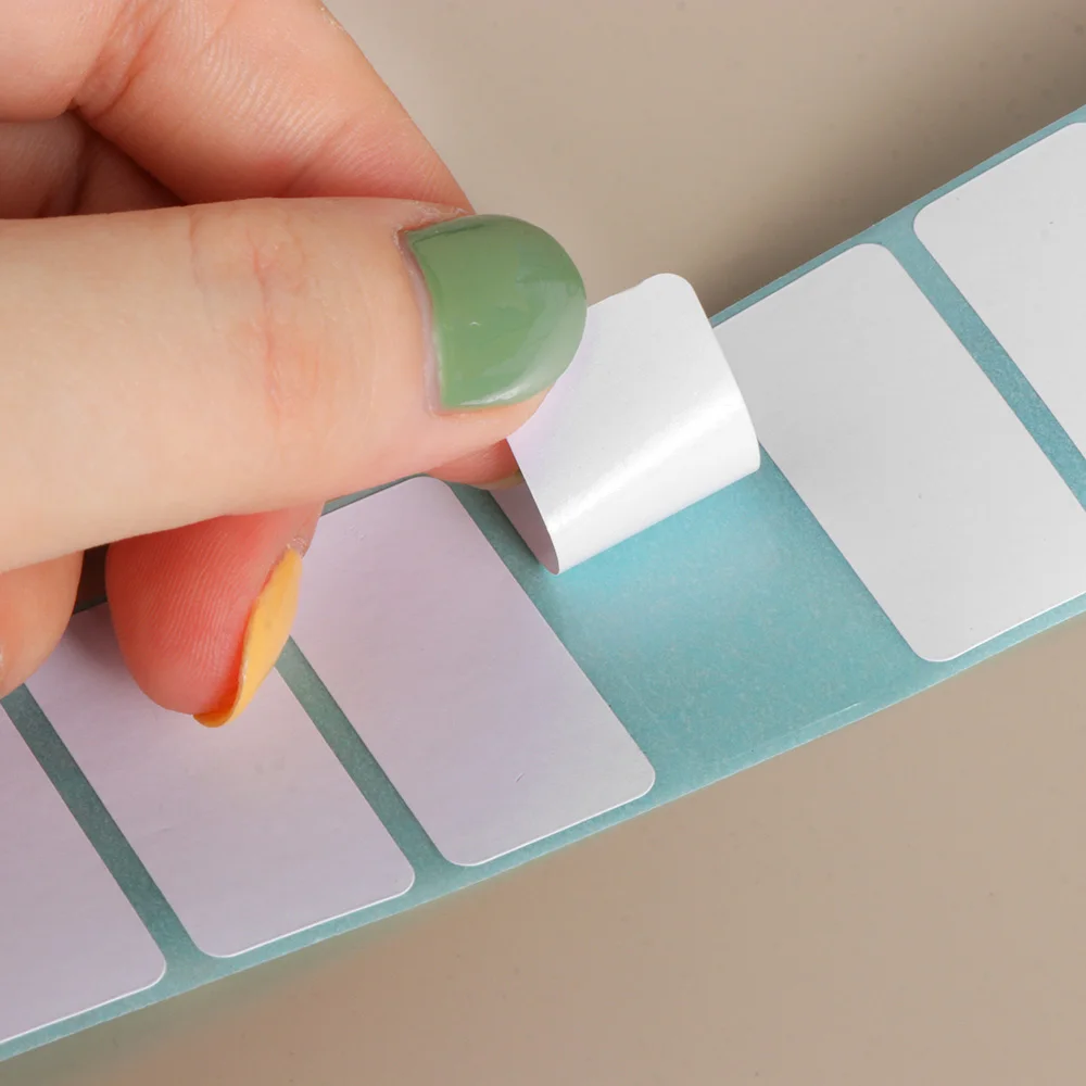 1000/700 Pcs White Adhesive Paper Thermal Label Sticker Paper Supermarket Price Blank Label Direct Print Waterproof Stickers