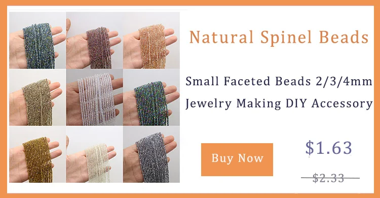 Natural Stone Beads Small Section Bead spinels 2 3 mm Loose beads for Jewelry Making DIY Bracelet Necklace