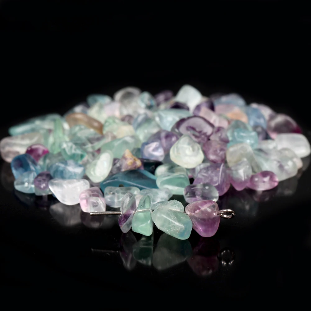 Natural Chips Gravel Stone Irregular Green Fluorite Amethysts Garnet Beads For Jewelry Making DIY Bracelet Necklace Accessories