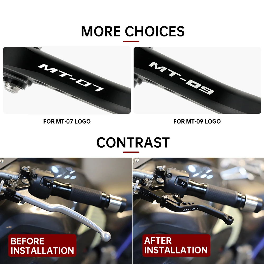 2025 Short Brake Clutch Lever For YAMAHA MT07 MT-07/Tracer 2013-2024 MT09 MT-09 SP Motorcycle Accessories Handles Lever MT 07 09