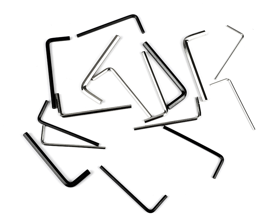 NINDEJIN 2-20pcs L shaped hex hexagon key allen wrench 0.9mm 1.5mm 2mm 2.5mm 3mm 4mm 5mm 6mm 8mm carbon steel allen key