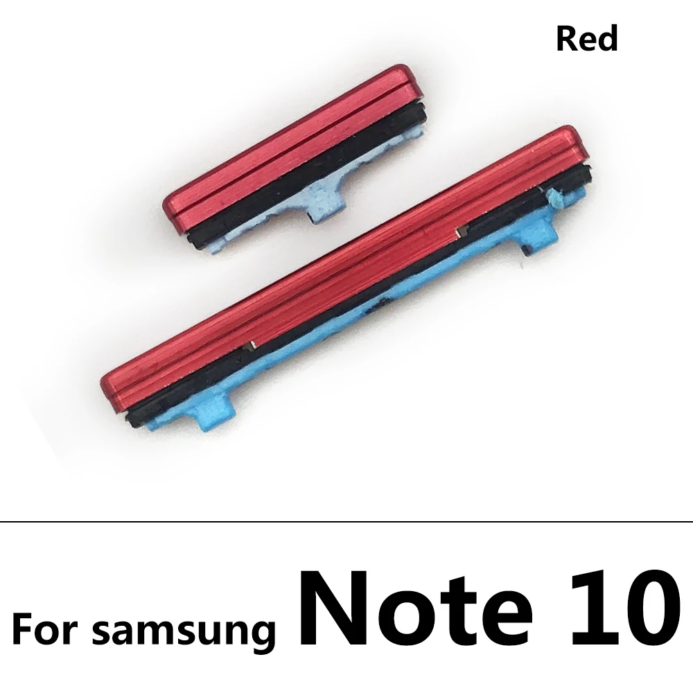 Replacement Power On Off Side Key Button + Volume Up Down Side Button For Samsung Note 9 10 Plus Volume Key Part