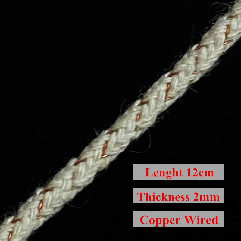 10/30/50pcs Copper Wire Cotton Core Wicks For Zippo Zorro Oil Vintage Lighter Universal Replace Accessories Insert Spare Parts