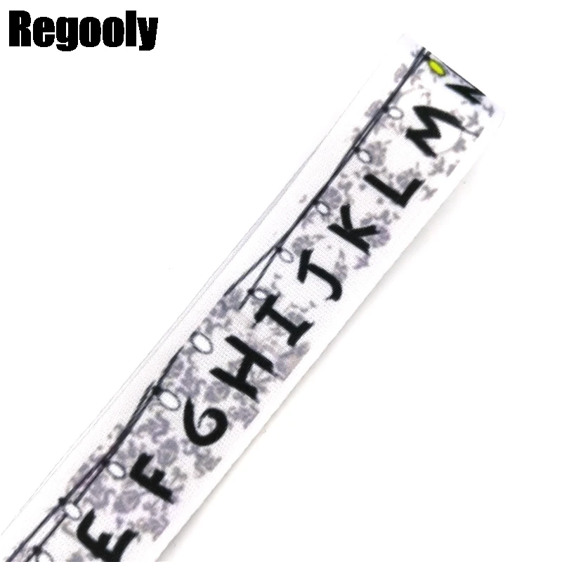 Letters Anime Lanyard Badge Holder ID Card Lanyards Mobile Phone Rope Key Lanyard Neck Straps Keychain Key Ring