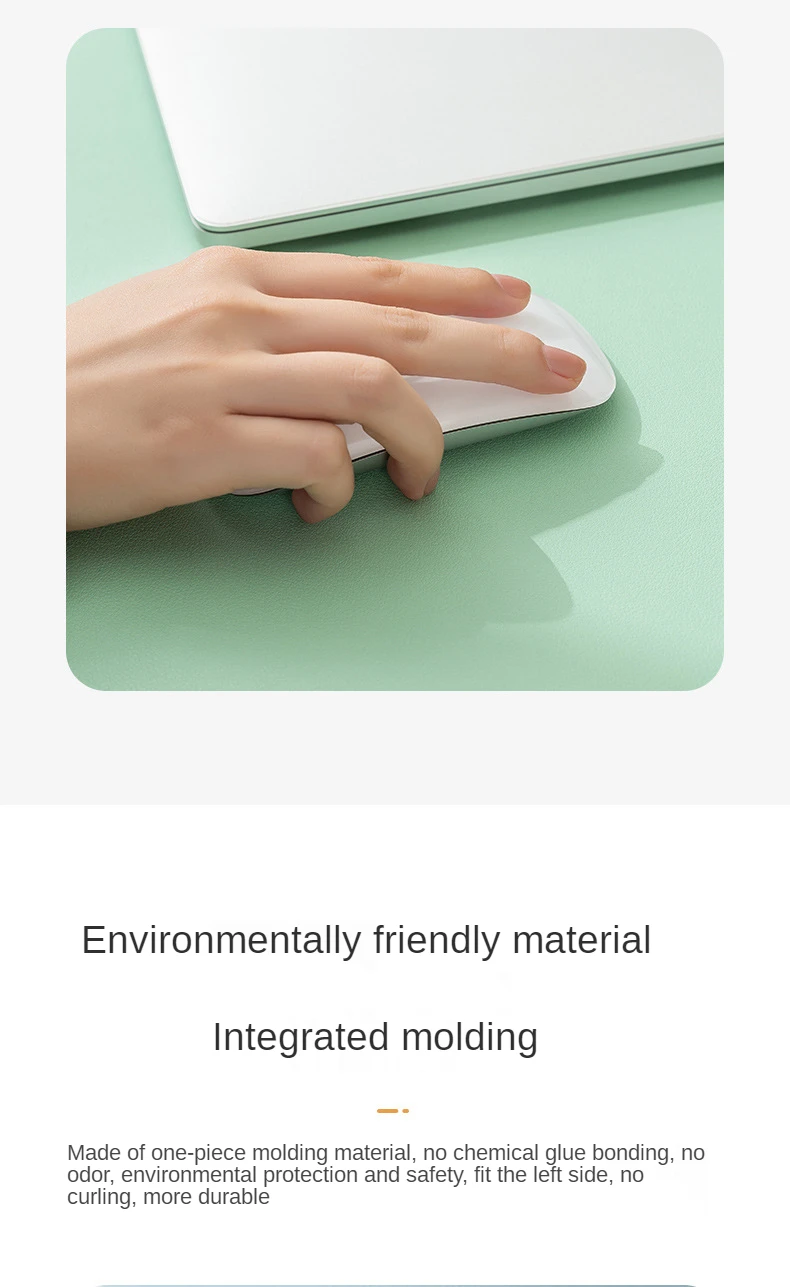 White Mousepad Portable Mouse Pad Large Gaming Waterproof Non-Slip PU Suede Desk Mat Computer Keyboard Desk Pad Mats