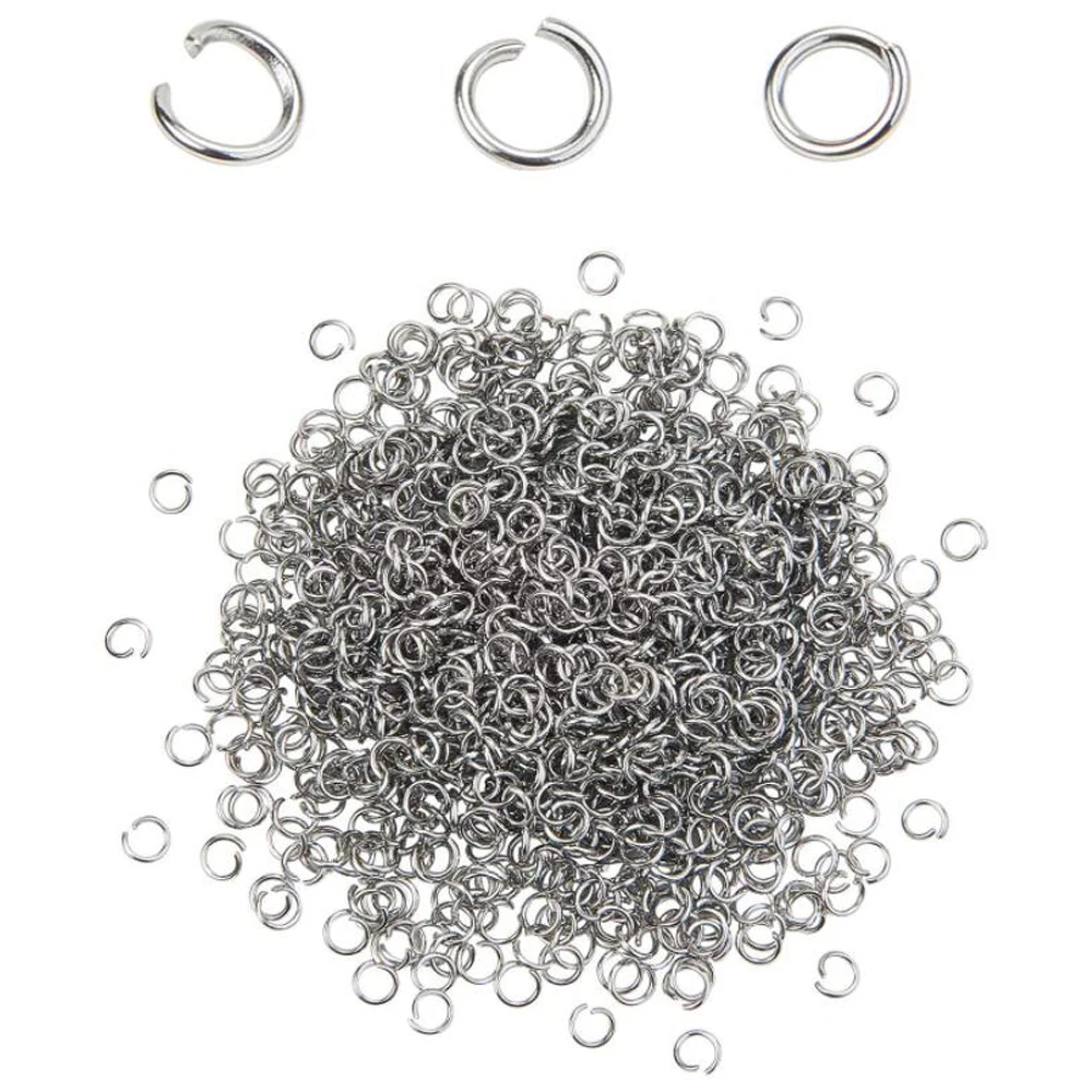 1000Pcs High Quality 4/5/6/7/8/9/10mm Stainless Steel Split Rings Open Jump Rings Connectors DIY For Jewelry Making Findings