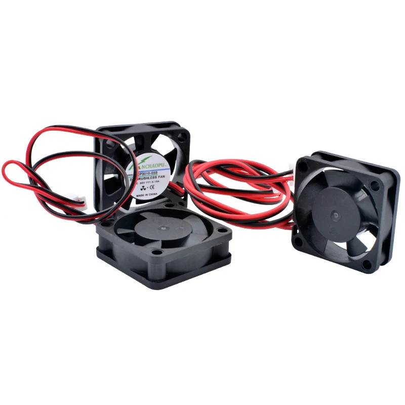 ACP3010 3cm 30mm Fan 30x30x10mm DC5V 12V 24V 2 Wires 2pin Miniature and Ultra-thin Cooling Fan for USB Router 3D Printer