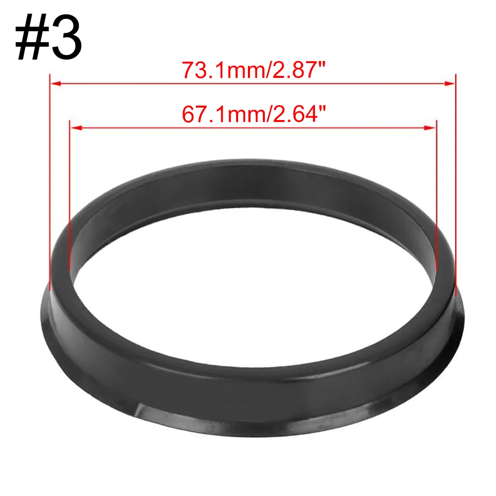 4Pcs/Set Automotive Car Plastic Wheel Hub Centric Rings Center Hubrings Bore 73.1-57.1 66.6-57.1