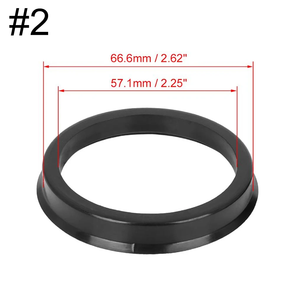 4Pcs/Set Automotive Car Plastic Wheel Hub Centric Rings Center Hubrings Bore 73.1-57.1 66.6-57.1