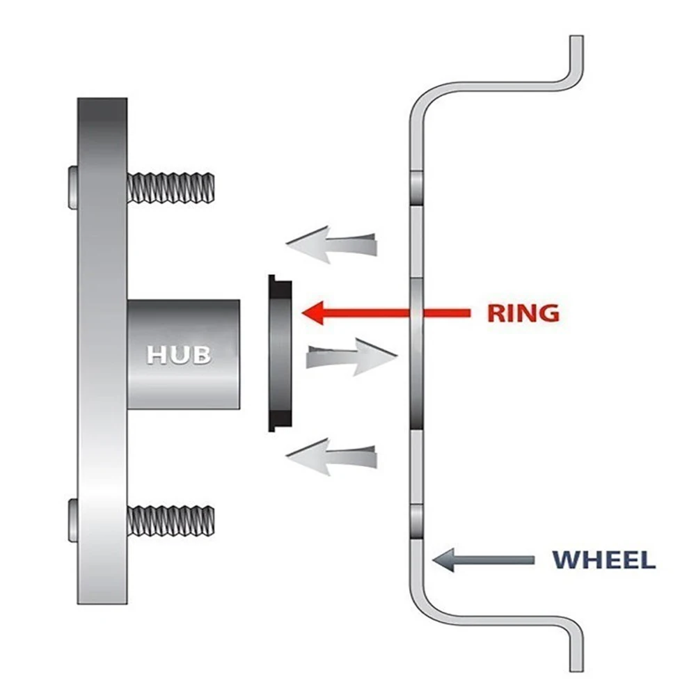 4Pcs/Set Automotive Car Plastic Wheel Hub Centric Rings Center Hubrings Bore 73.1-57.1 66.6-57.1