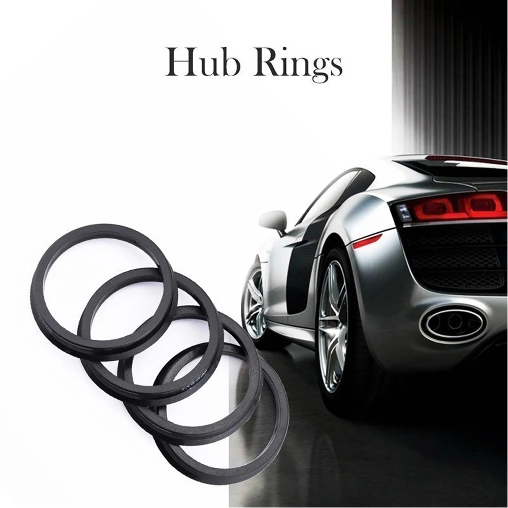 4Pcs/Set Automotive Car Plastic Wheel Hub Centric Rings Center Hubrings Bore 73.1-57.1 66.6-57.1