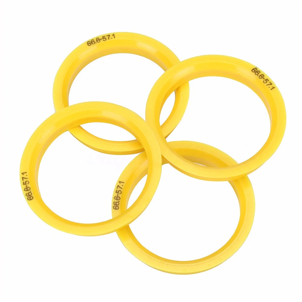 4Pcs/Set Automotive Car Plastic Wheel Hub Centric Rings Center Hubrings Bore 73.1-57.1 66.6-57.1