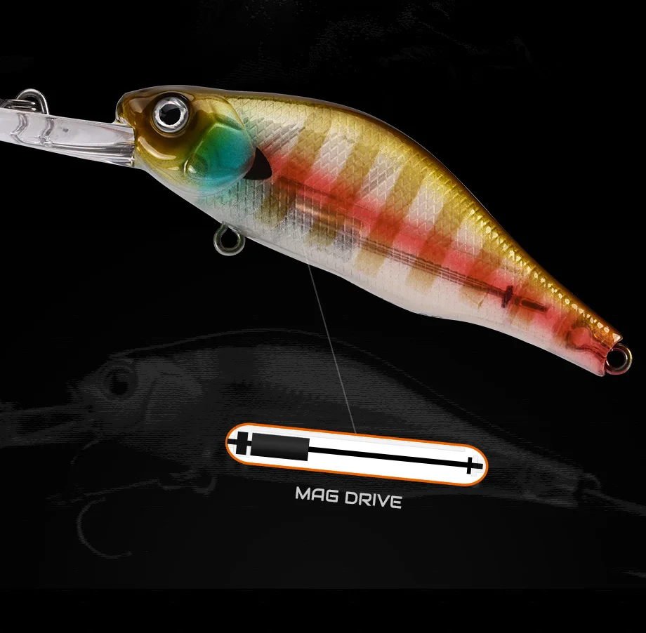 ALLBLUE HUNCH 70SP DR Professional Fishing Lure 70mm 10g Suspend Wobbler Minnow Depth 1.5-2m Bass Pike Artificial Bait Tackle