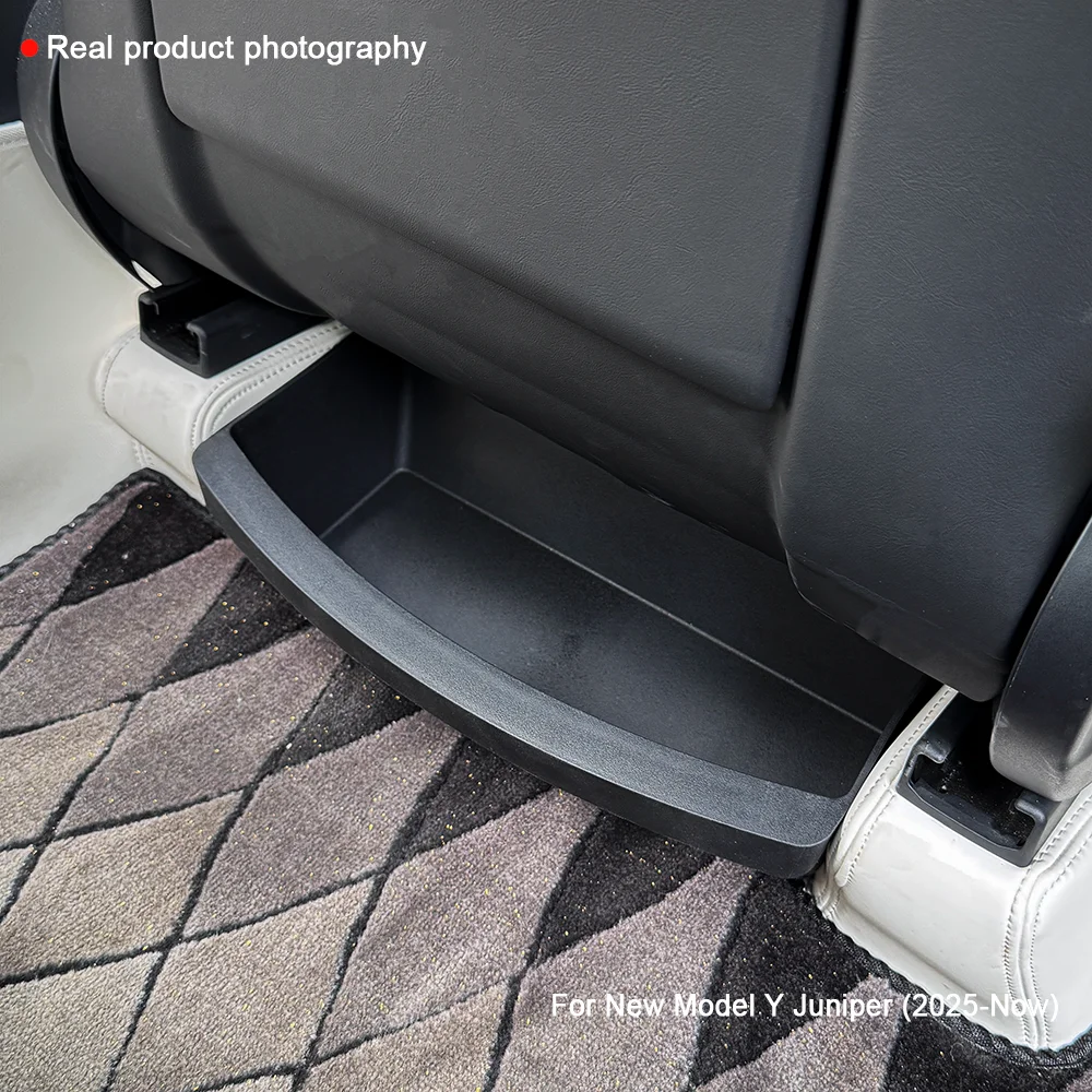 TEKSY 2 PCS For Tesla New Model Y 2025 2026 Launch Juniper Front Seats Under Seat Drawer TPE Storage Box