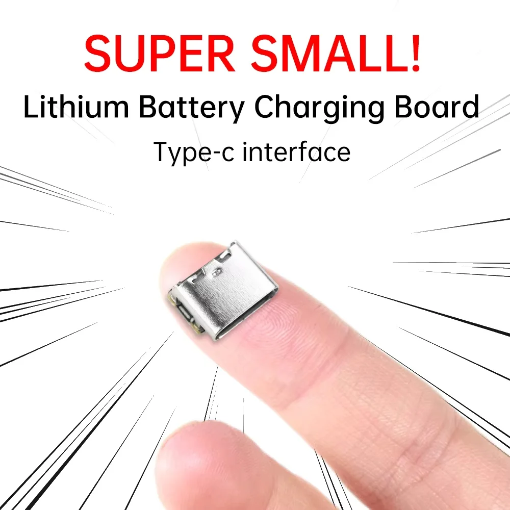 1-20PCS 3.7V 18650 Mini Li-Ion Battery Charging Pad Type C Input Keyboard Power Plate with Protection Converter for Power Bank